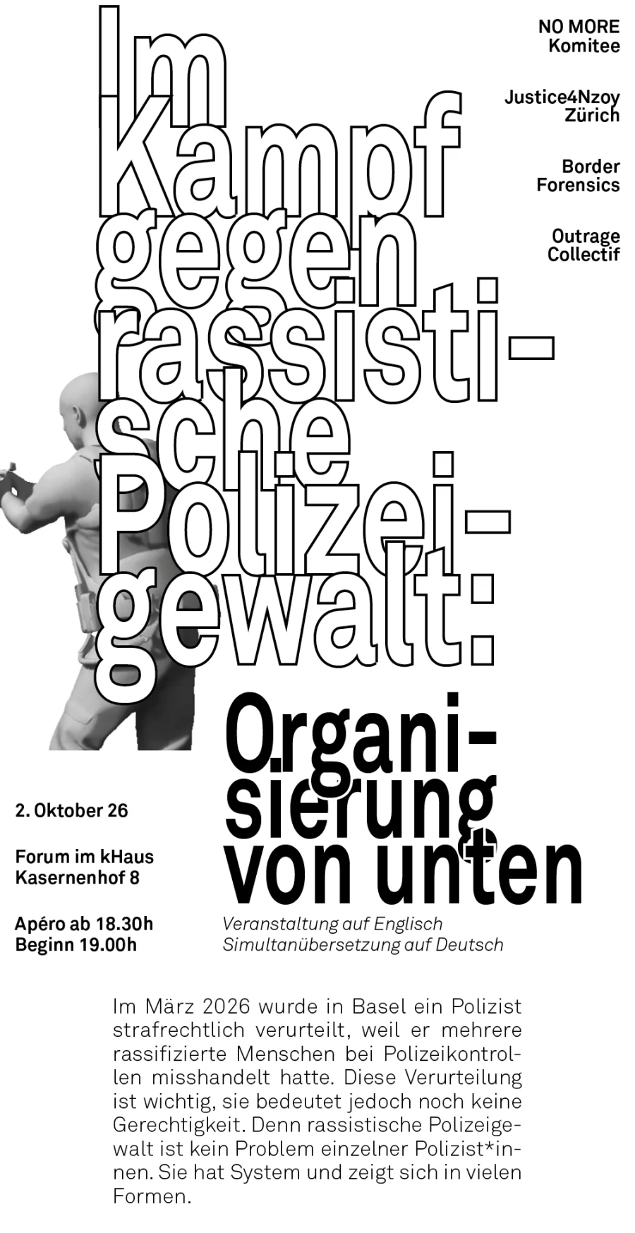Im Kampf gegen rassistische Polizeigewalt: Organisierung von unten.
