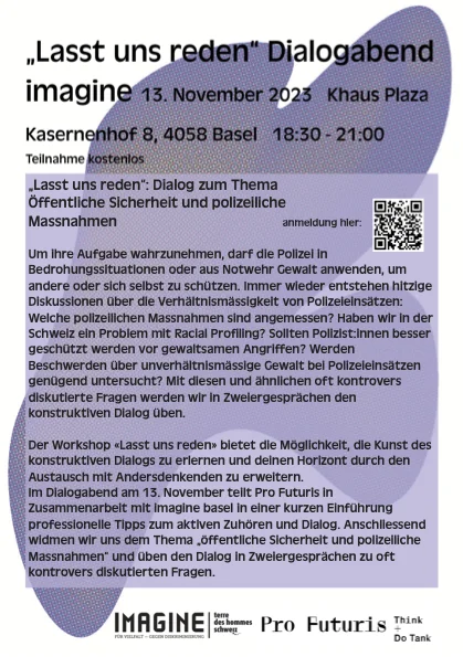 Der Dialogabend “Lasst uns reden”