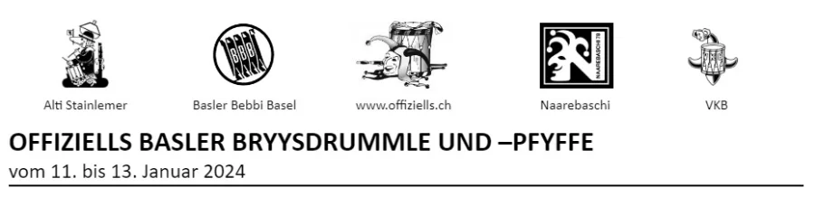 OFFIZIELLS BASLER PRYYSDRUMMLEN & -PFYFFE