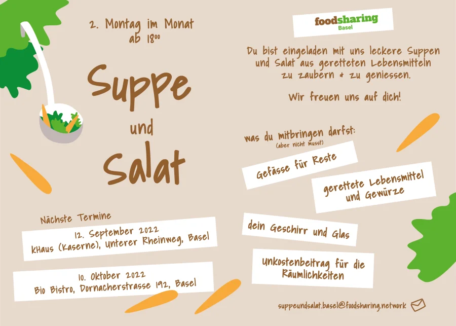 Suppe und Salat | foodsharing Dinner
